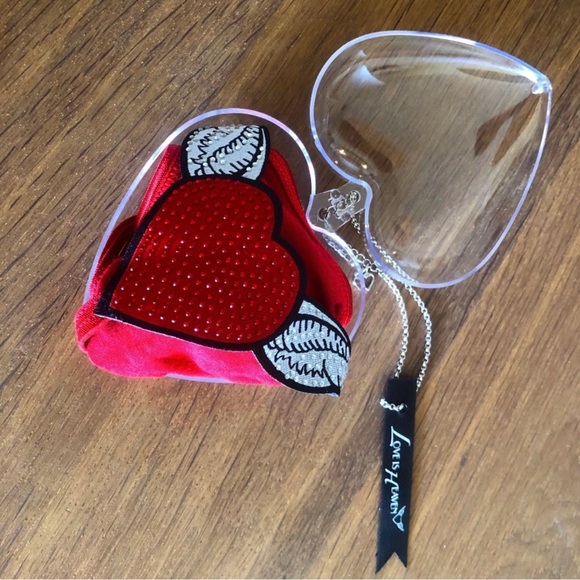 SWAROVSKI GEM SEXY HEART LINGERIE - RED - Picture 5 of 5